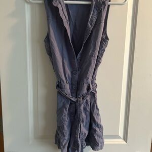 Evereve Purple Button-Up Romper